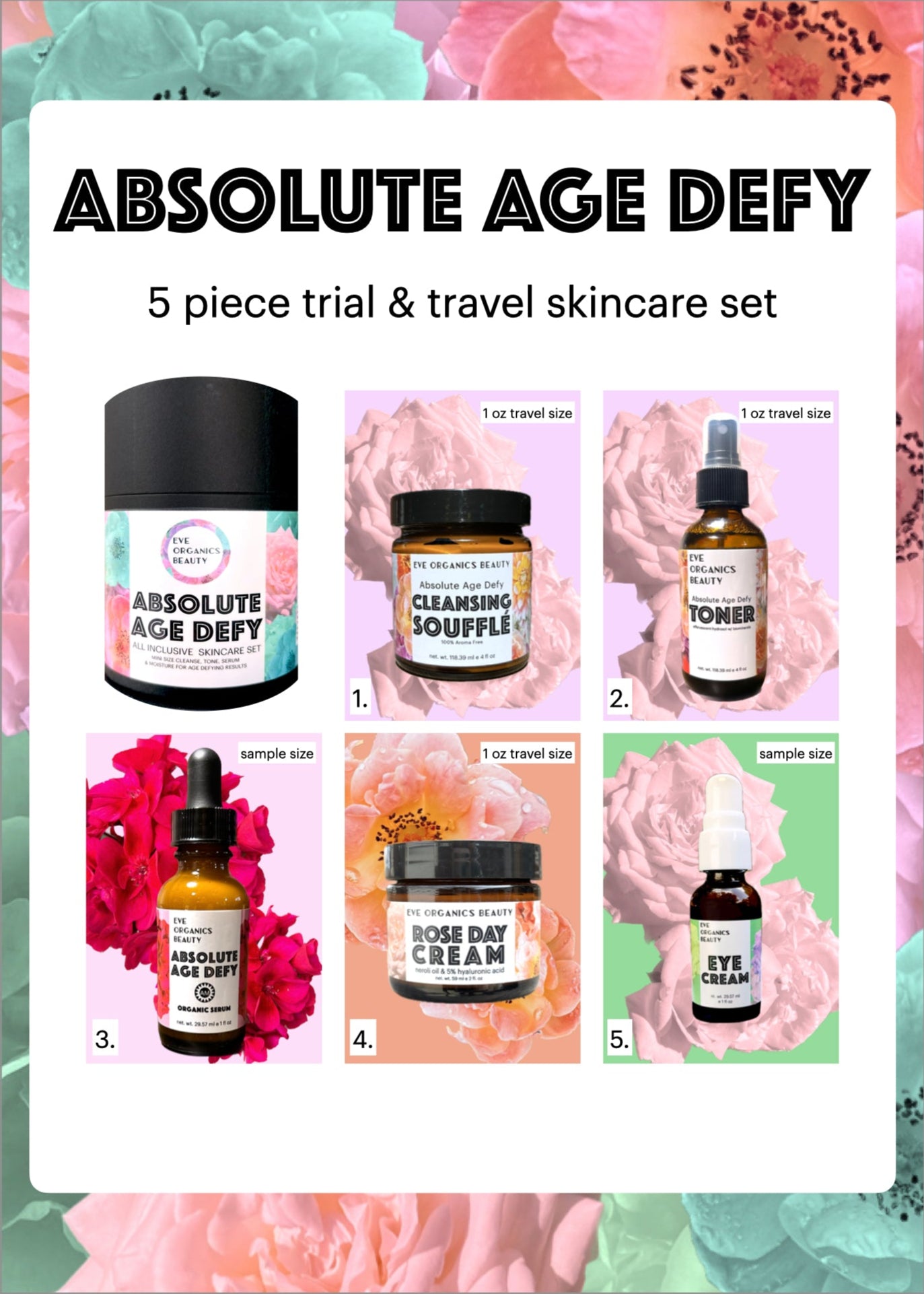 ABSOLUTE AGE DEFY Skincare Set - Eve Organics Beauty