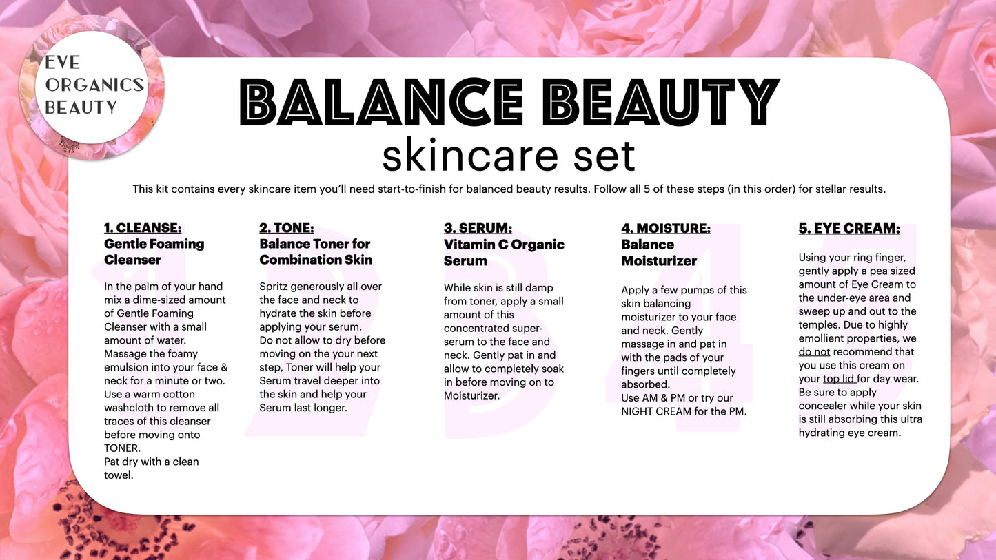 BALANCED BEAUTY Skincare Set - Eve Organics Beauty