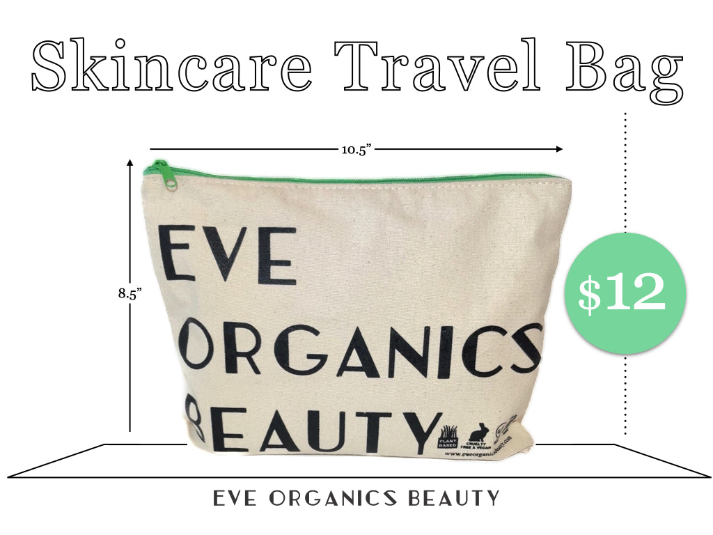 CANVAS MAKEUP & SKINCARE BAGS - Eve Organics Beauty