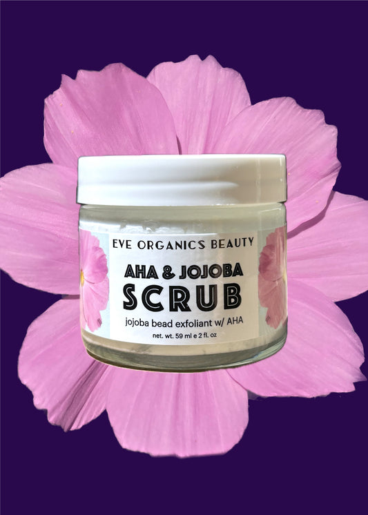 AHA & JOJOBA SCRUB - Eve Organics Beauty