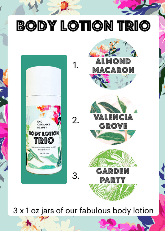 BODY LOTION TRIO featuring Almond Macaron