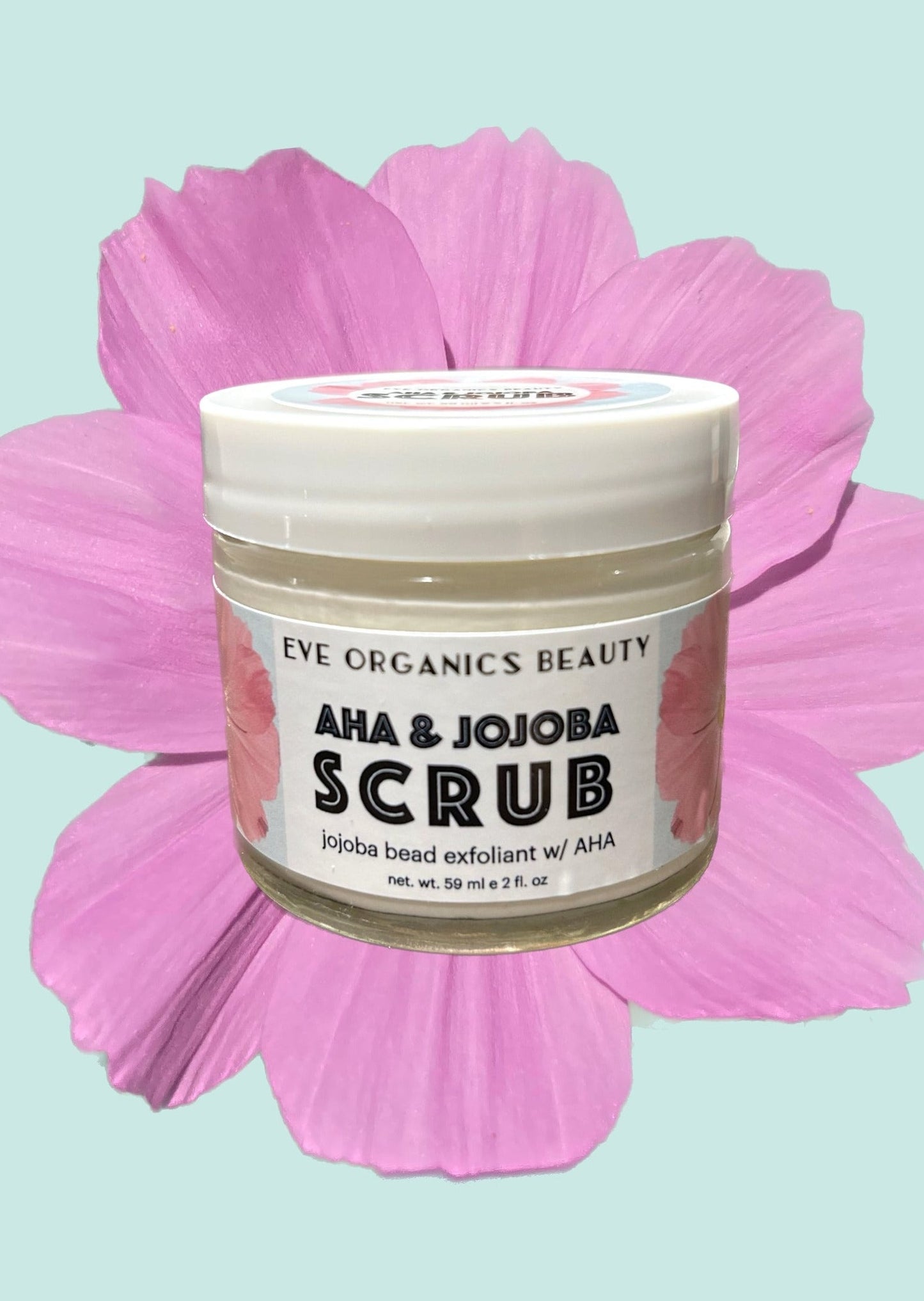 AHA & JOJOBA SCRUB - Eve Organics Beauty