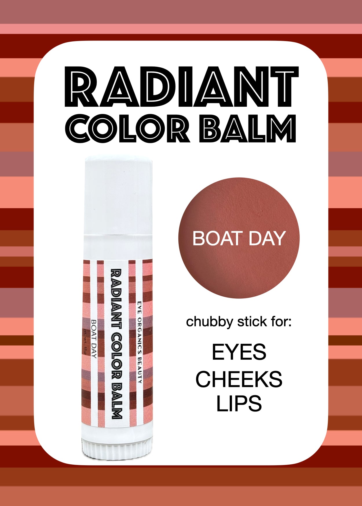 Radiant Color Balm BOAT DAY - Eve Organics Beauty
