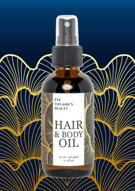 HAIR & BODY OIL Frankincense & Bergamot - Eve Organics Beauty