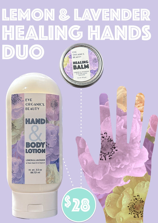 LEMON & LAVENDER Healing Hands Dio - Eve Organics Beauty