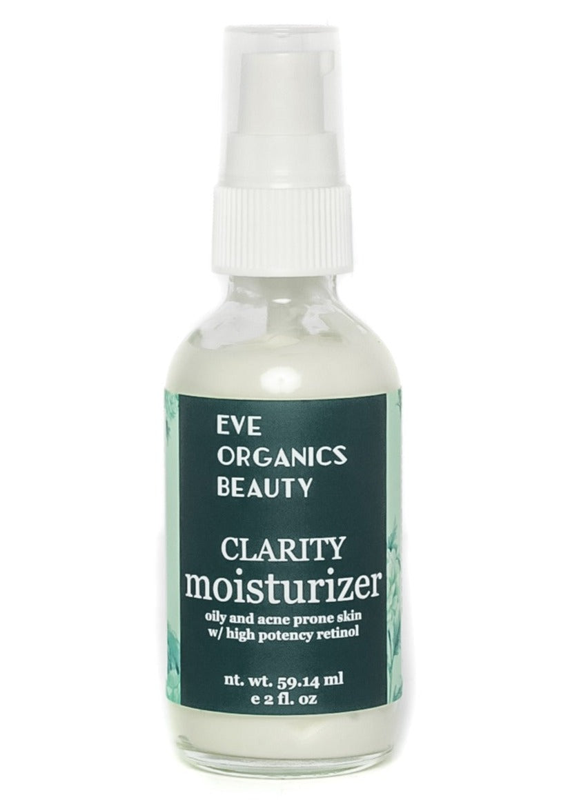 CLARITY MOISTURIZER (new formula) for acneic or oily skin types - Eve Organics Beauty