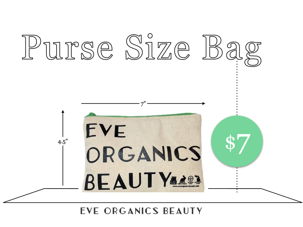 CANVAS MAKEUP & SKINCARE BAGS - Eve Organics Beauty